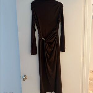 Commense Chocolate Long Sleeve Dress